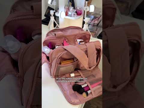 Wide Open 4 In 1 Toiletry Bag Travel Toiletry Bag Puffy Cosmetic Makeup Bag Organizer Cloud