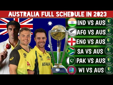 Australia Cricket Team Full Schedule 2023 | Australia Cricket Fixtures 2023 | Cricket Update