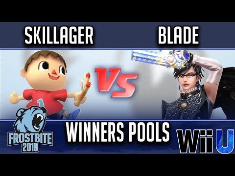 Frostbite 2018 Smash 4 Singles  WINNERS POOLS -  Skillager (Villager) vs  Blade (Bayonetta, Sheik)