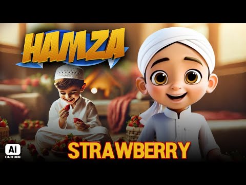 Strawberry Ke Fayde | Hamza AI Cartoon Series | Kids Madani Channel