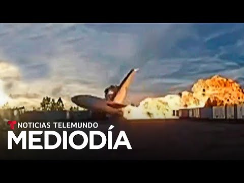 Mire el momento del despegue del avión de UPS que estalló en Kentucky | Noticias Telemundo
