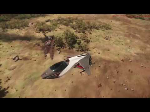 Star Citizen Alpha 3.3.6 German Gameplay - Mit der 85X abgestürzten Satelliten auf Hurston entdeckt