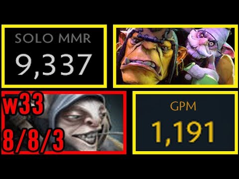 9K MMR Alchemist to RIP w33 Meepo GGWP Dota 2 Gameplay