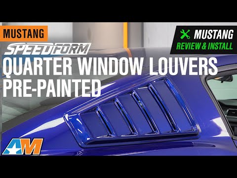 2005-2014 Mustang SpeedForm Quarter Window Louvers - Pre-Painted Review & Install