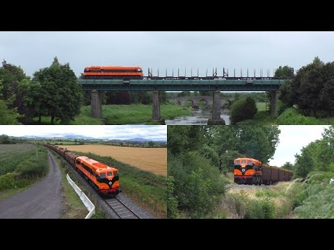 071 in 'Supertrain' livery on empty & laden timber trains (August 2016)