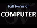 Full Form of COMPUTER
