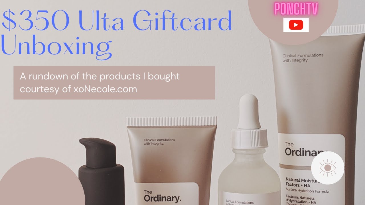 $350 Ulta Giftcard Unboxing: Courtesy of XoNecole