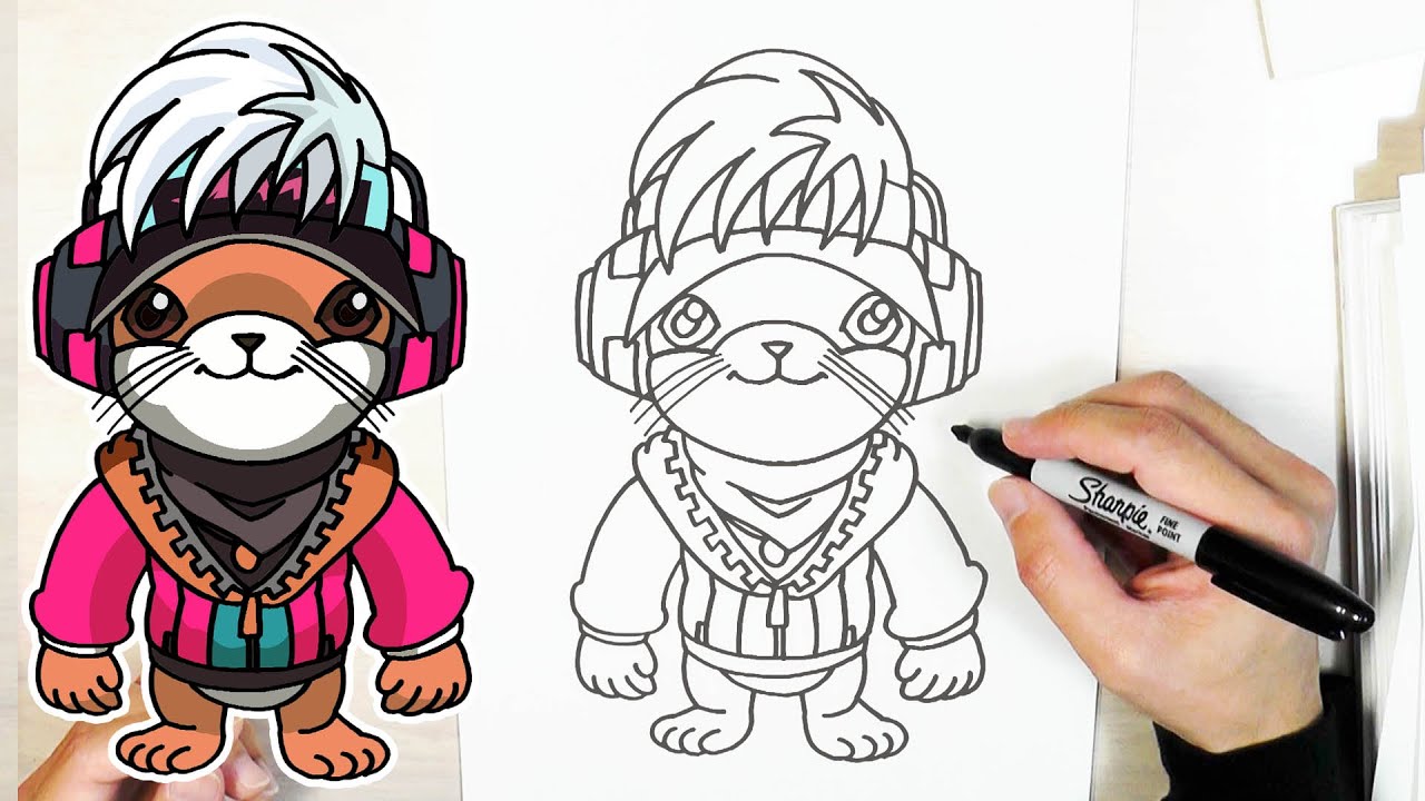 Ottero | How to draw Free Fire #stayhome and draw #withme by#nayuch