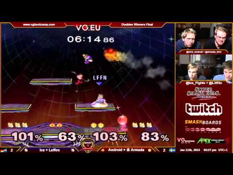 B.E.A.S.T 5 - Ice + Leffen Vs. Android + [A]rmada - Winners Final Melee Doubles