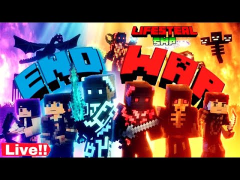 🔥Minecraft Live Stream - End War and Lifesteal SMP