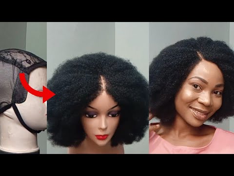 afro wig tutorial