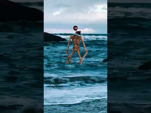 Beachgoers shocked after Siren Head sighting! #sirenhead #shorts