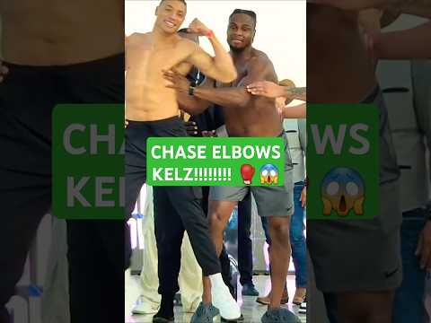 PUNCHES THROWN! CHASE DEMOOR VS KELZ FINAL FACE OFF #chasedemoor #influencerboxing #youtubeboxing