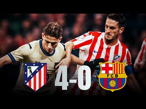 Barcelone gâche tout ! L'Atlético Madrid écrase le FC Barcelone 4-0 | Premières réactions