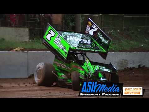 Sprintcars: Aaron Kelly Rollover - Archerfield Speedway