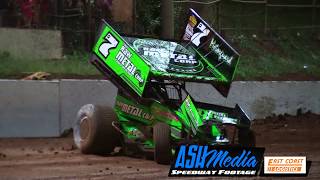 Sprintcars: Aaron Kelly Rollover - Archerfield Speedway