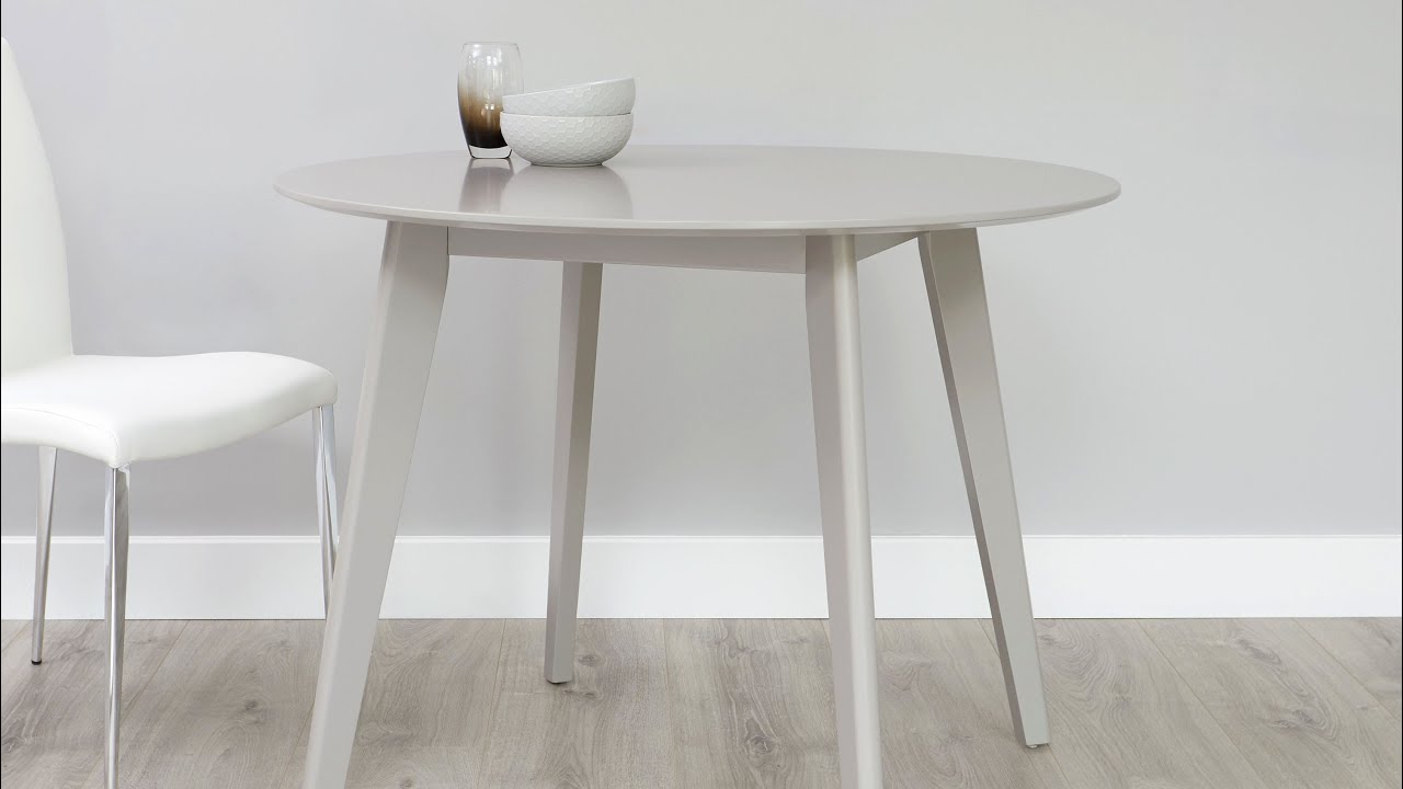 Terni Matt Round 4 Seater Dining Table