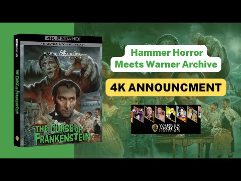 Hammer Horror Meets the Warner Archive - THE CURSE OF FRANKENSTEIN #4K Deluxe Special Edition