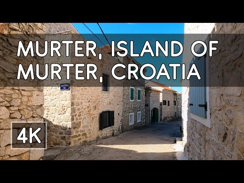 Walking Tour: Town of Murter, Island of Murter, Croatia - 4K UHD
