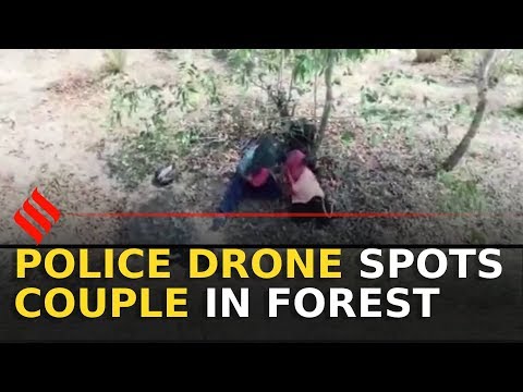 Police drone interrupts couple's romantic getaway | COVID-19 lockdown