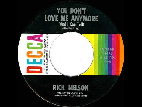 1963 HITS ARCHIVE: You Don’t Love Me Anymore (And I Can Tell) - Rick Nelson