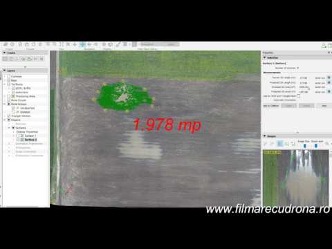 Masurare balti teren agricol cu drona