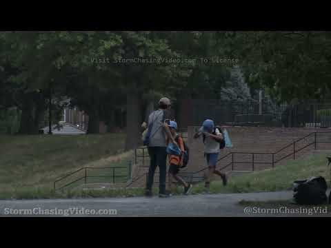 Queens NY Shelf Cloud Campers Caught In Rain - 7/25/2022