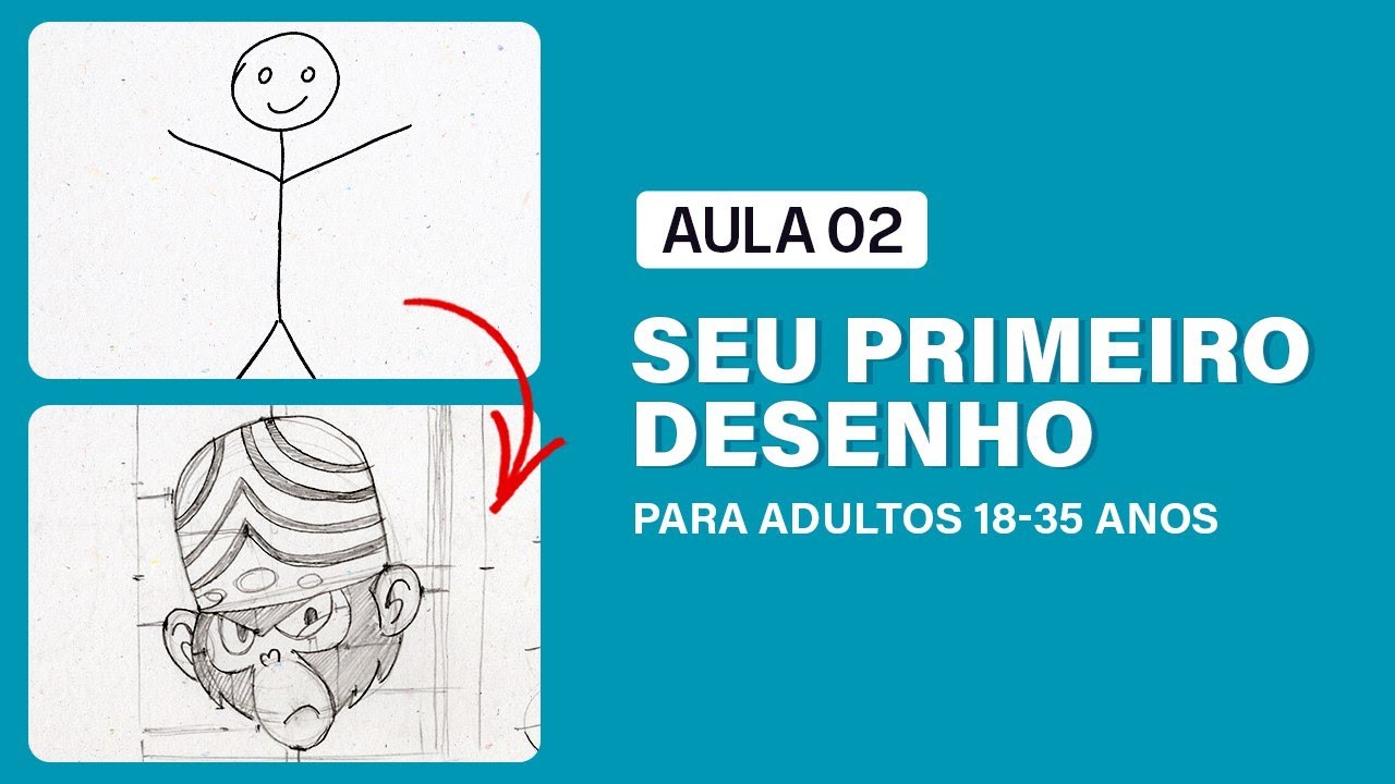 Curso de Desenho Grátis: Faça seu PRIMEIRO Desenho! (PASSO A PASSO) - Aula #02