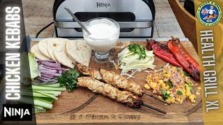 Ninja Grill Jerk Chicken Kebabs