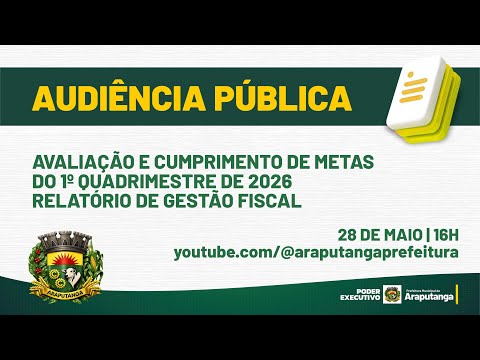 AUDIÊNCIA PÚBLICA | RGF 2026/01