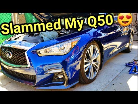 Installing coilovers on my Q50 / Q60 3.0t red sport
