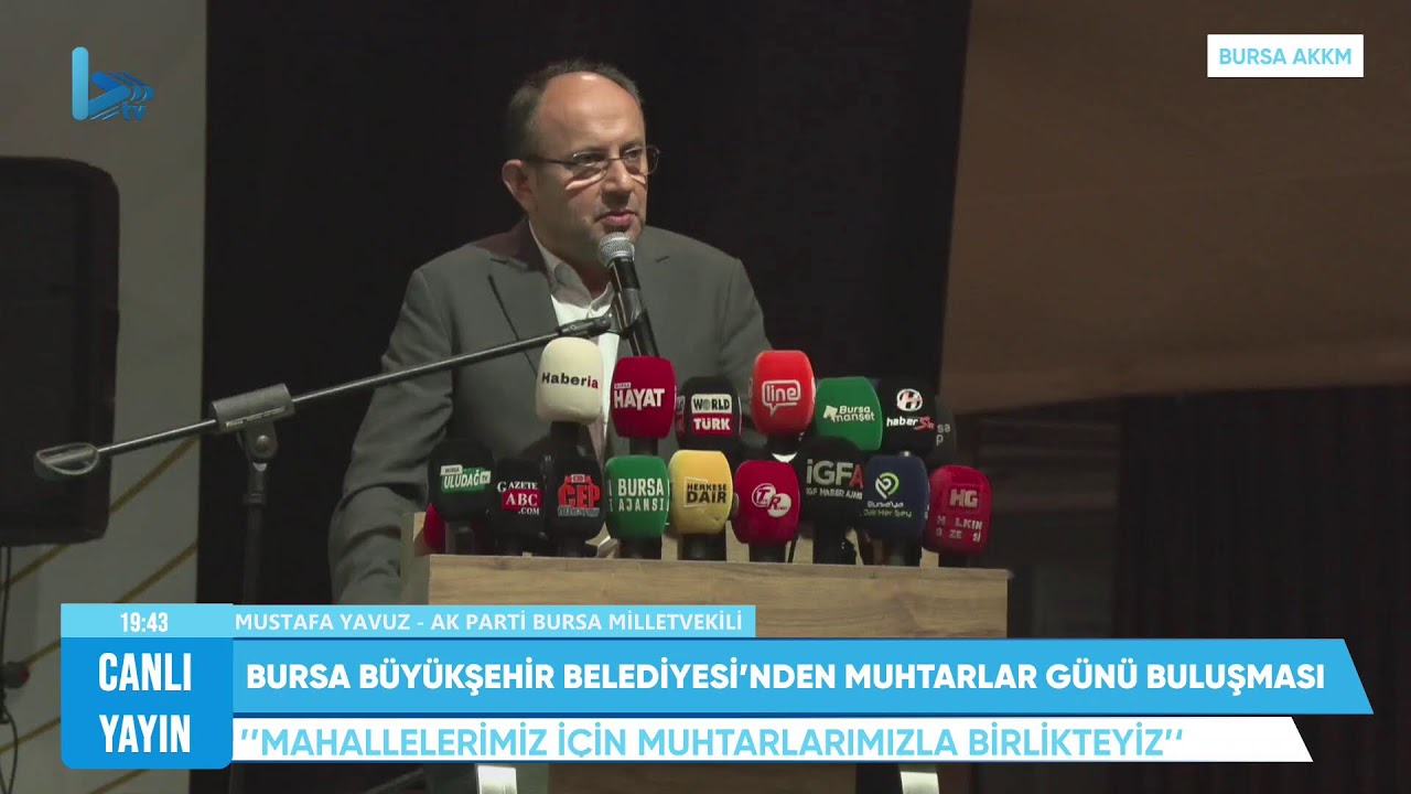 Bursa Büyükşehir Belediyesi 19 Ekim Muhtarlar Günü Programı
