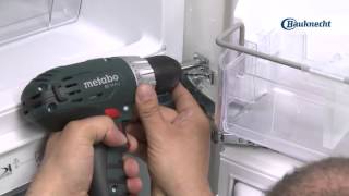 Bauknecht - Kühlschrank einbauen mit Festtürmontage