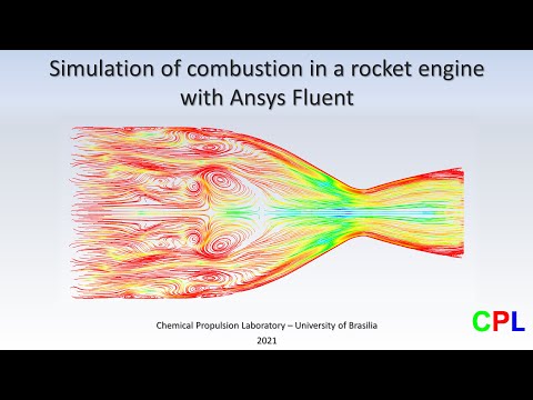 Simulation of combustion in a rocket engine with Ansys Fluent
