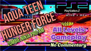 Aqua Teen Hunger Force Zombie Ninja Pro Am – All Levels Gameplay (PS2) | No Commentary Compilation