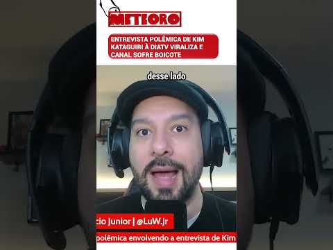 ENTREVISTA POLÊMICA DE KIM KATAGUIRI À DIATV VIRALIZA E CANAL SOFRE BOICOTE