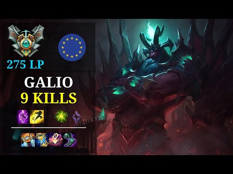 Galio Bot vs Jhin - 9 kills - Mikyxd EUW Grandmaster (275 LP) Patch 11.3