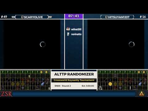 ALttPR Crossworld Keysanity Tournament: Round 2 - Scaryolive vs. Hitsuyan1337