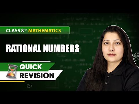 Rational Numbers Quick Revision Class 8 Mathematics Chapter 1 CBSE 2024 25