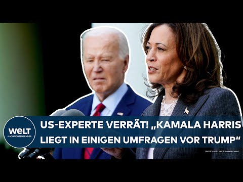 USA: "Kamala Harris liegt in einigen Umfragen zwei Punkte vor Trump!" Nach dem Rückzug von Joe Biden