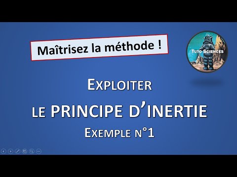 28. Le principe d'inertie (exemple 1) (2nd)