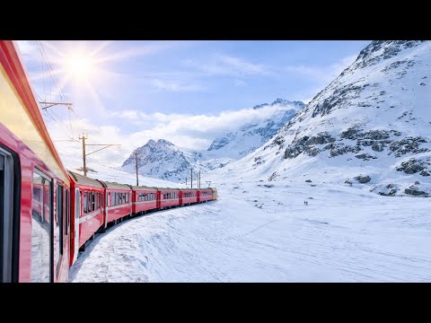 Riding World's MOST BEAUTIFUL Train | Bernina Express from Switzerland to Italy
