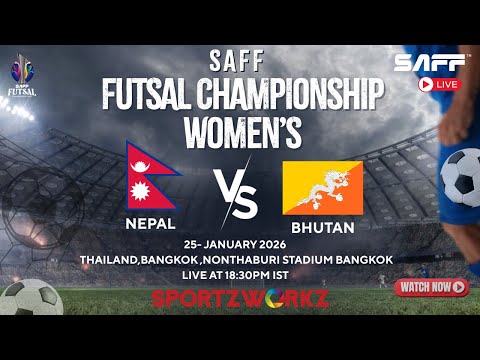 LIVE |SAFF Women’s Futsal Championship 2026 | Day 7 – Match 3 | Nepal vs Bhutan