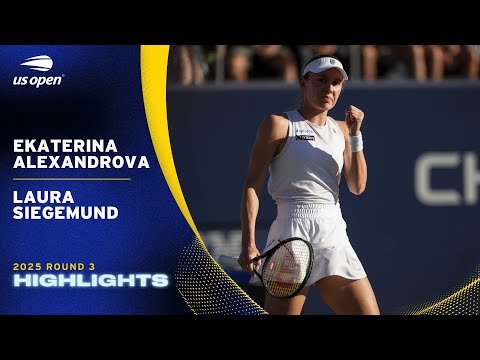 Ekaterina Alexandrova vs. Laura Siegemund Highlights | 2025 US Open Round 3