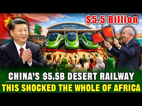 China Invests $5.5 Billion to Build Stunning Desert Railway in Africa | Shocking American Engineers!