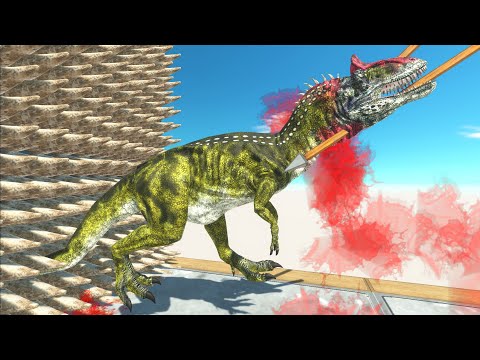 Ballista Shot at the Spike Wall - Animal Revolt Battle Simulator