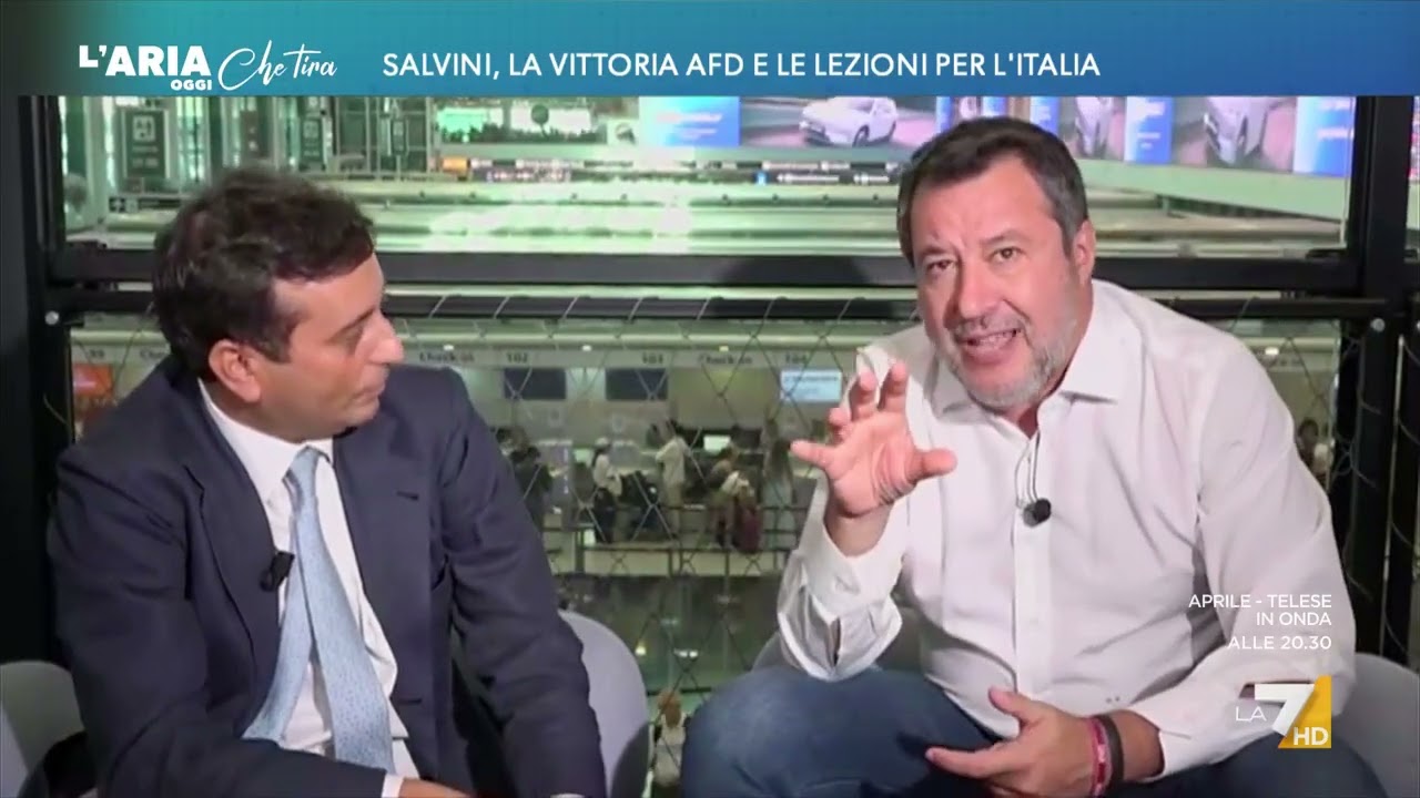 Le 'carezze' di Matteo Salvini a Parenzo: "Do la mano anche a lei, Vannacci mi ha salutato e ...