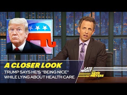 Seth Meyers Does The Math And Trump Cannot Do What He Says He Is Going To Do With Taxes And Healthcare