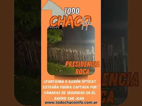 ¿FANTASMA O ILUSIÓN ÓPTICA? Extraña figura captada en cámaras de seguridad en Presidencia Roca 