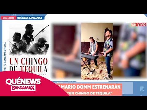 Banda MS y Mario Domm estrenarán el tema 'Un chingo de tequila' | Qué News Bandamax